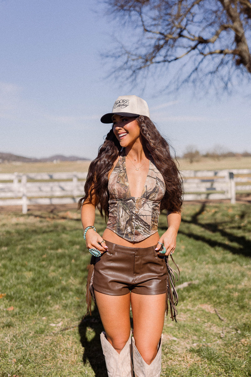 Urban Camo Corset Top – Trendy and Tipsy