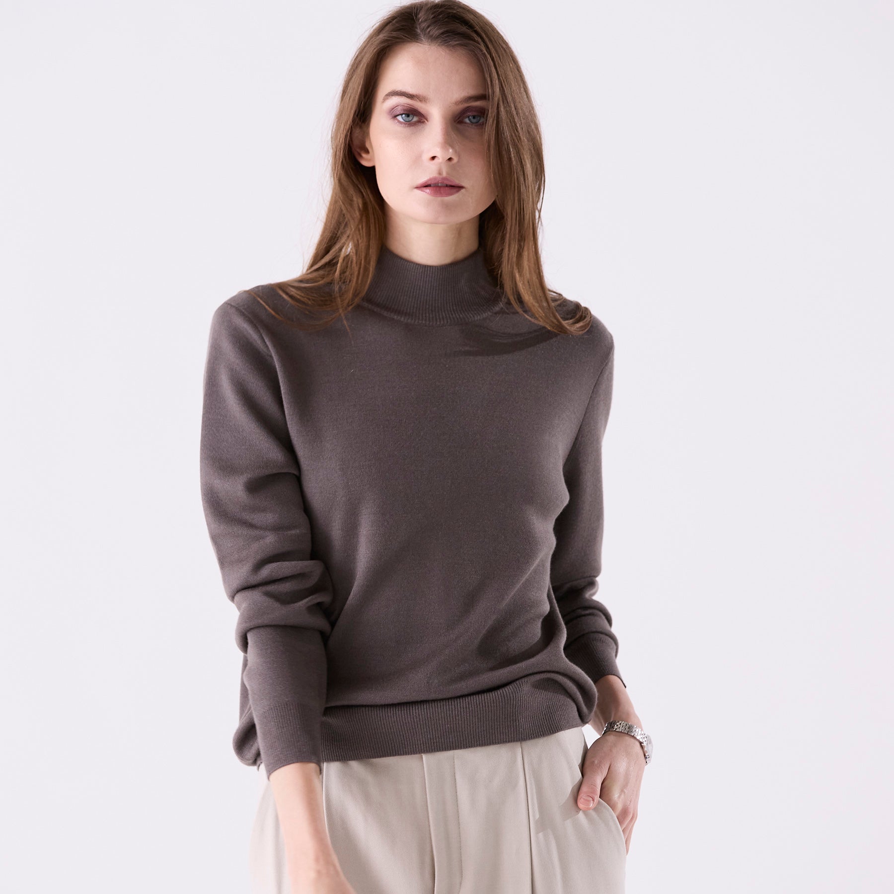 30/70 trenta settanta | lusso：ハイネックプルオーバー（＃0721