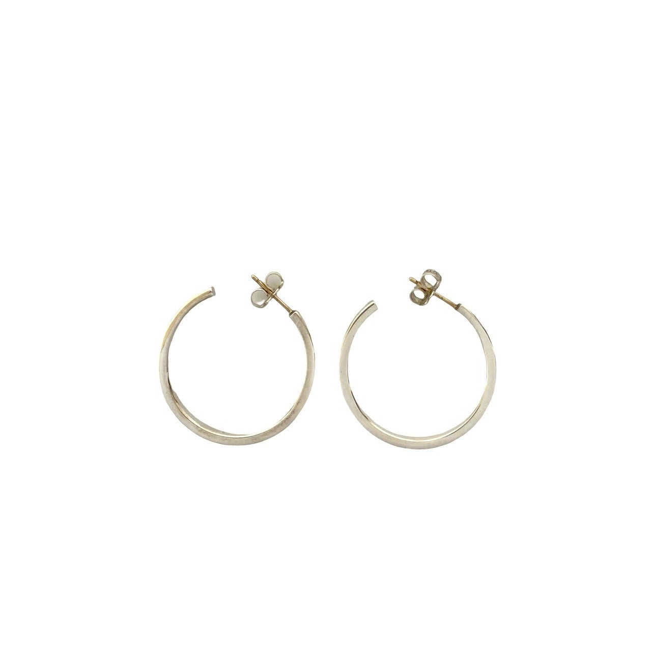 あんしん鑑定】ティファニー TIFFANY ナローフープピアス スモール