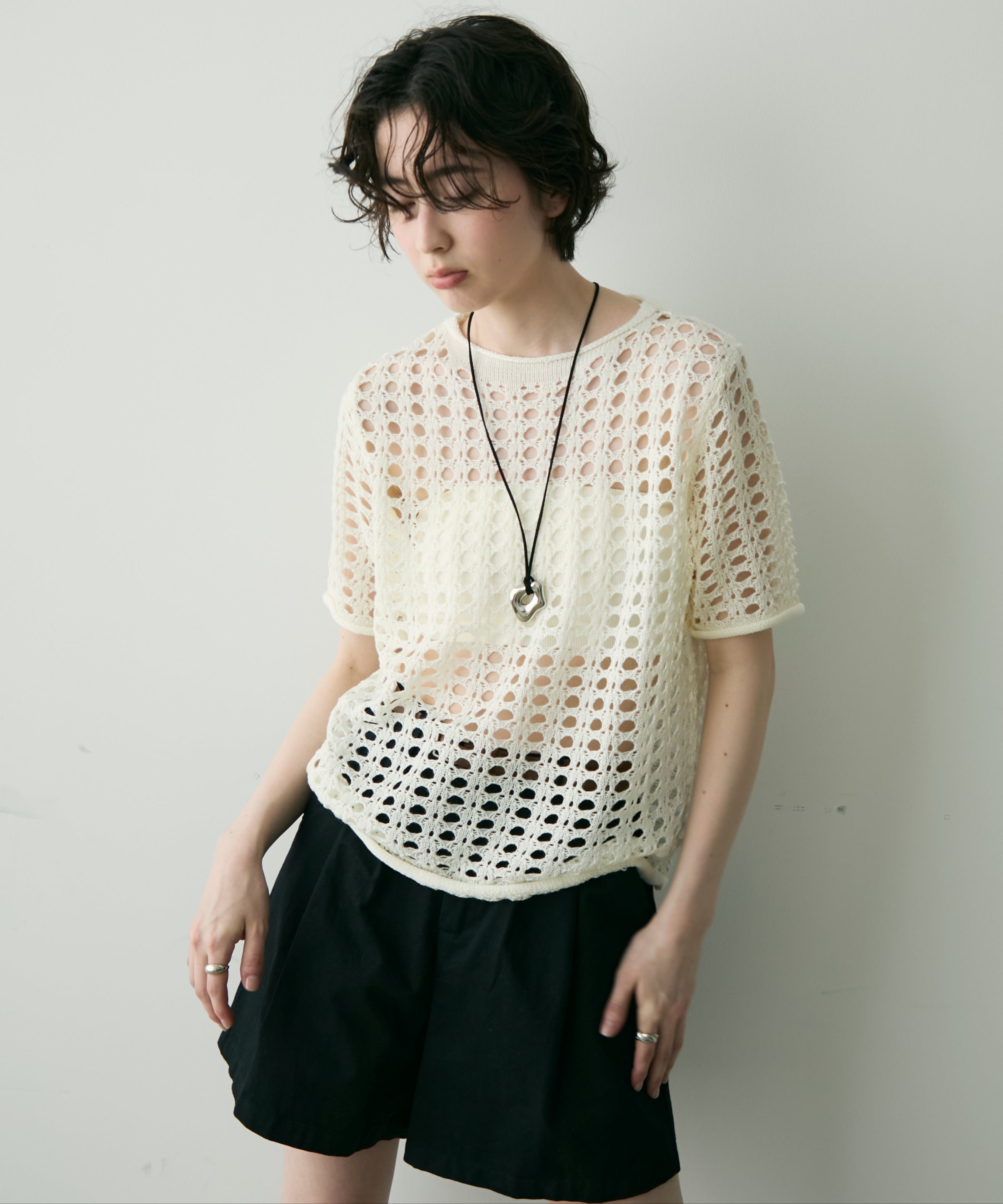 サークル編みニットプルオーバー | Trish