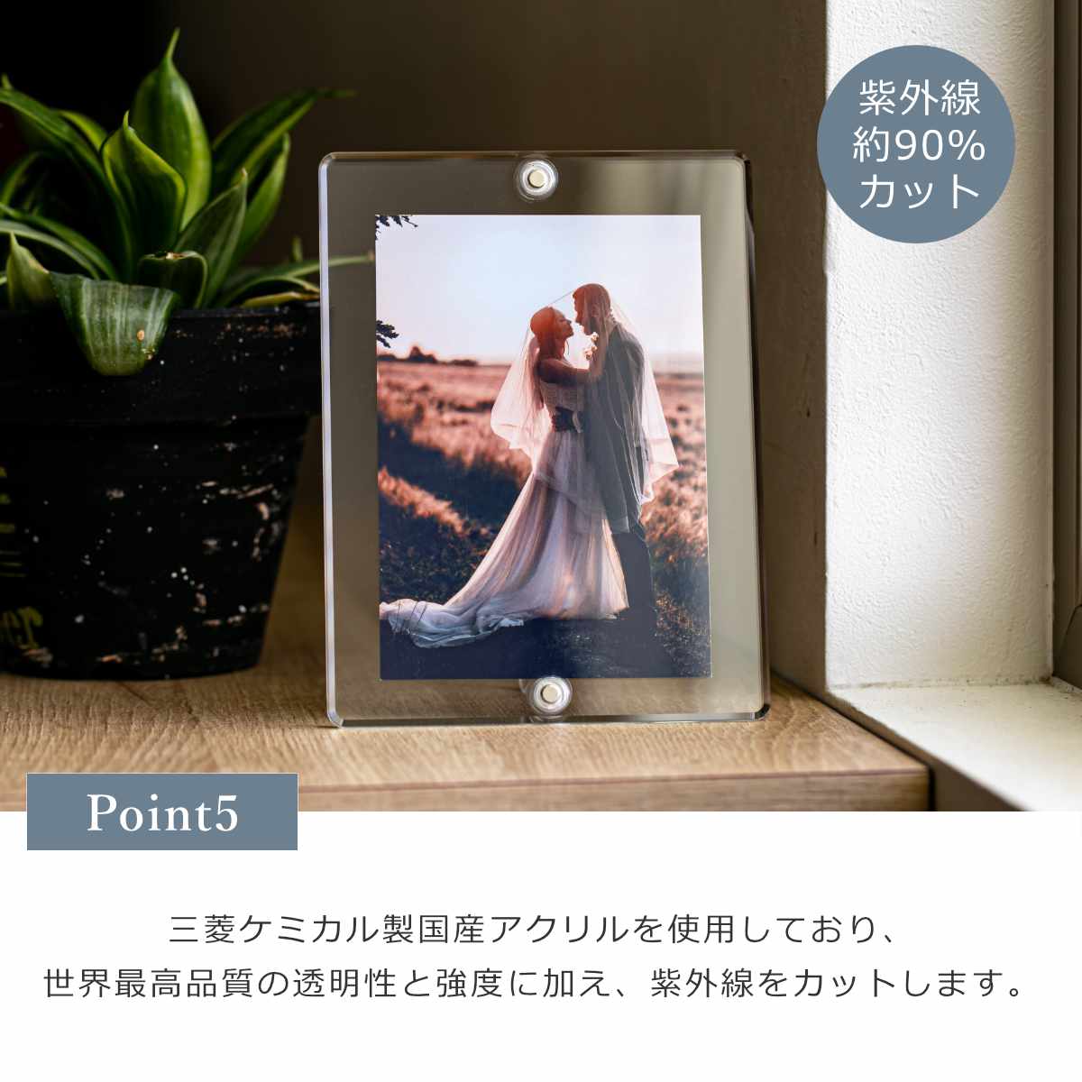 マグパチ フォトフレーム スタンダード （台紙なし）2L判サイズ