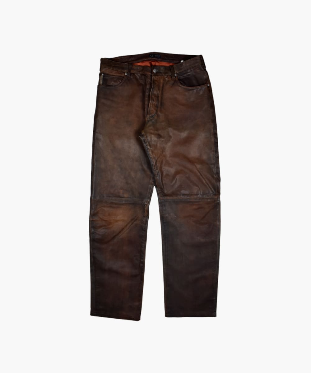 ▷ Vintage Armani Jeans Leather Pants – TWOVAULT