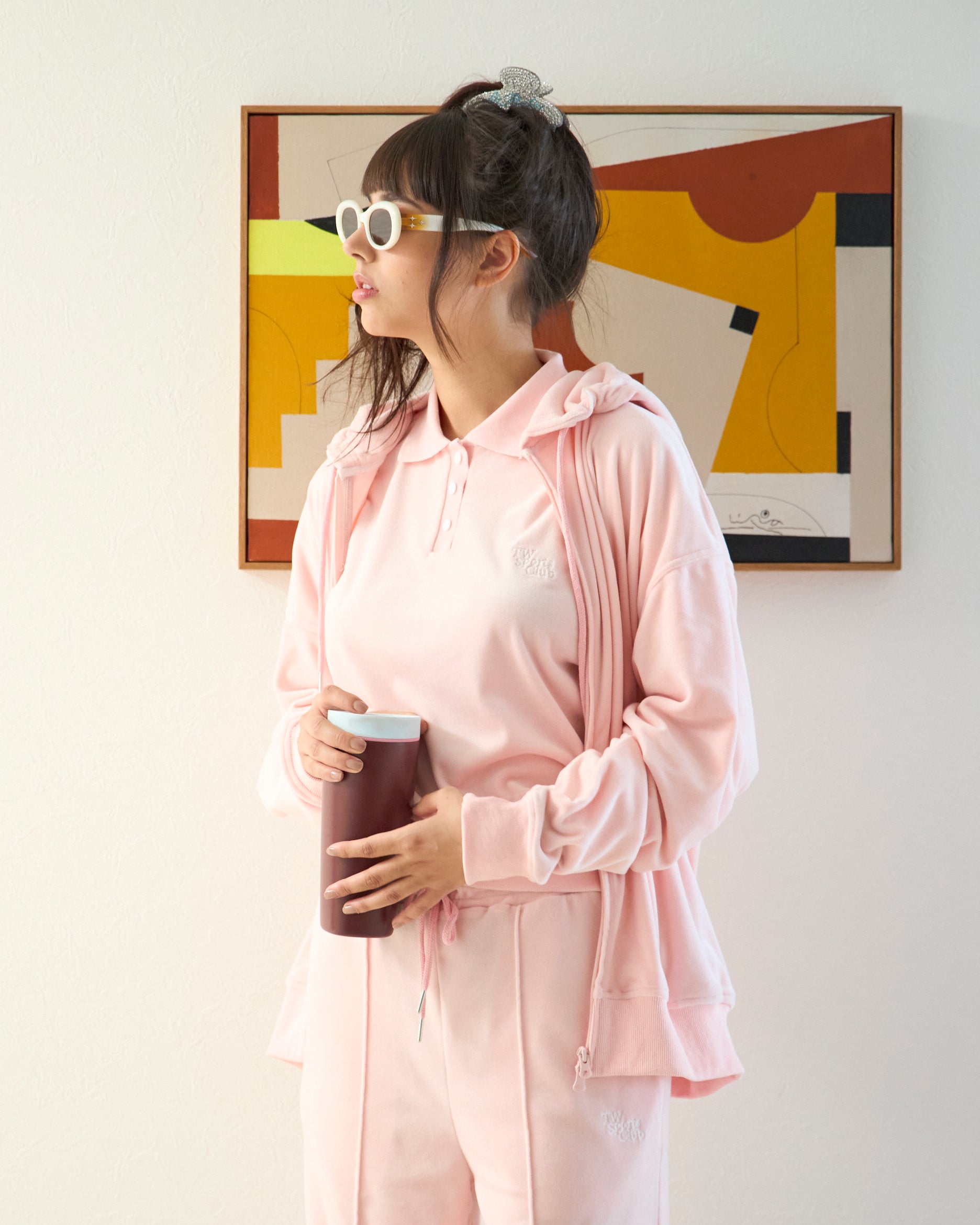 Velour Zip-Up Parker – TW