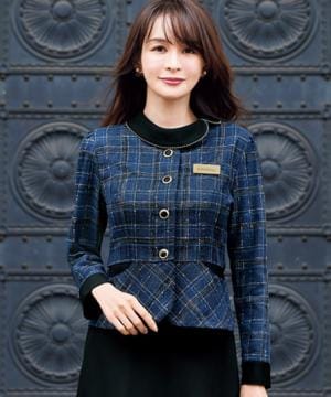 ソフトジャケット（オックスチェック/消臭テープ・エコ素材） AJ0272