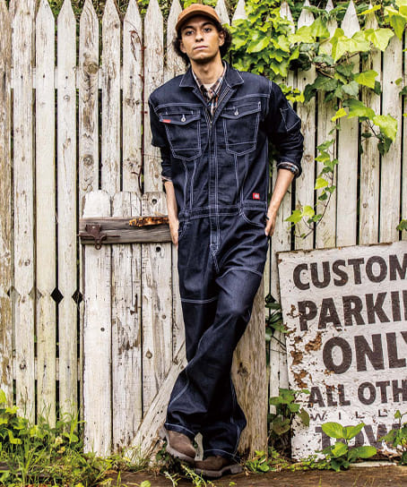 Dickies】ディッキーズ ストレッチデニムツナギ(男女兼用) D-706