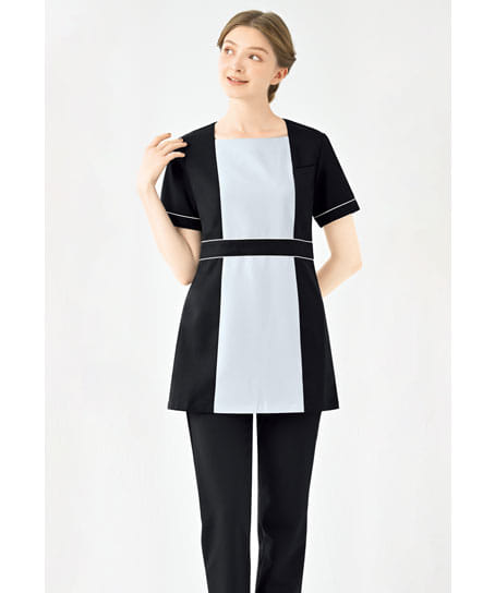 全3色】チュニック（ストレッチ・制電・UVカット・SS～3L） E3170