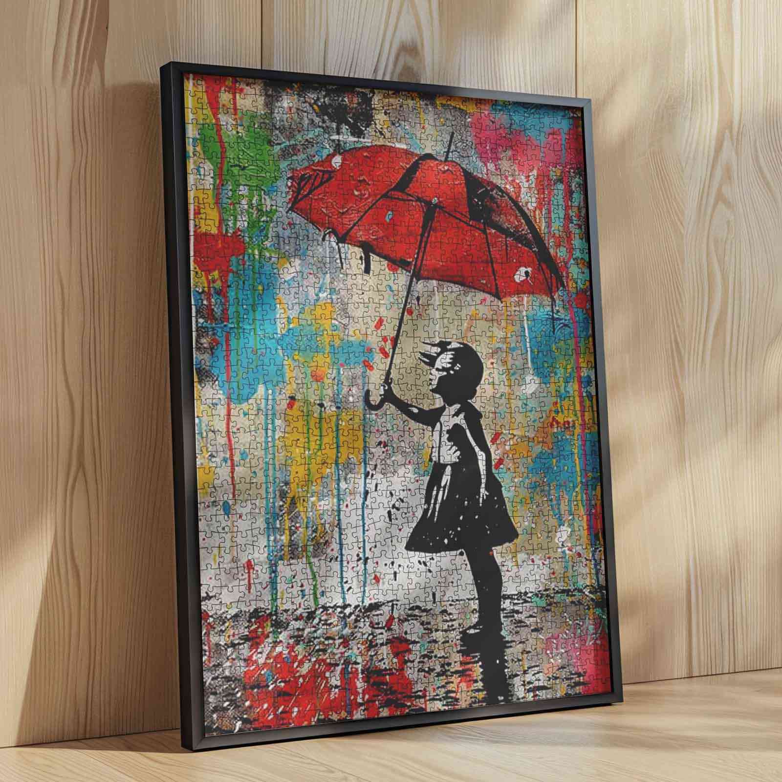Red Umbrella Girl Jigsaw Puzzles – Tucocoo