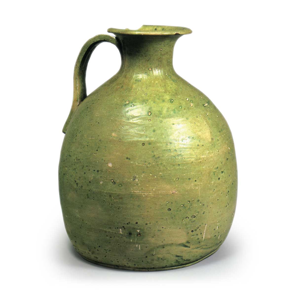 緑釉 手付瓶 | 鶴田 純久の章 お話