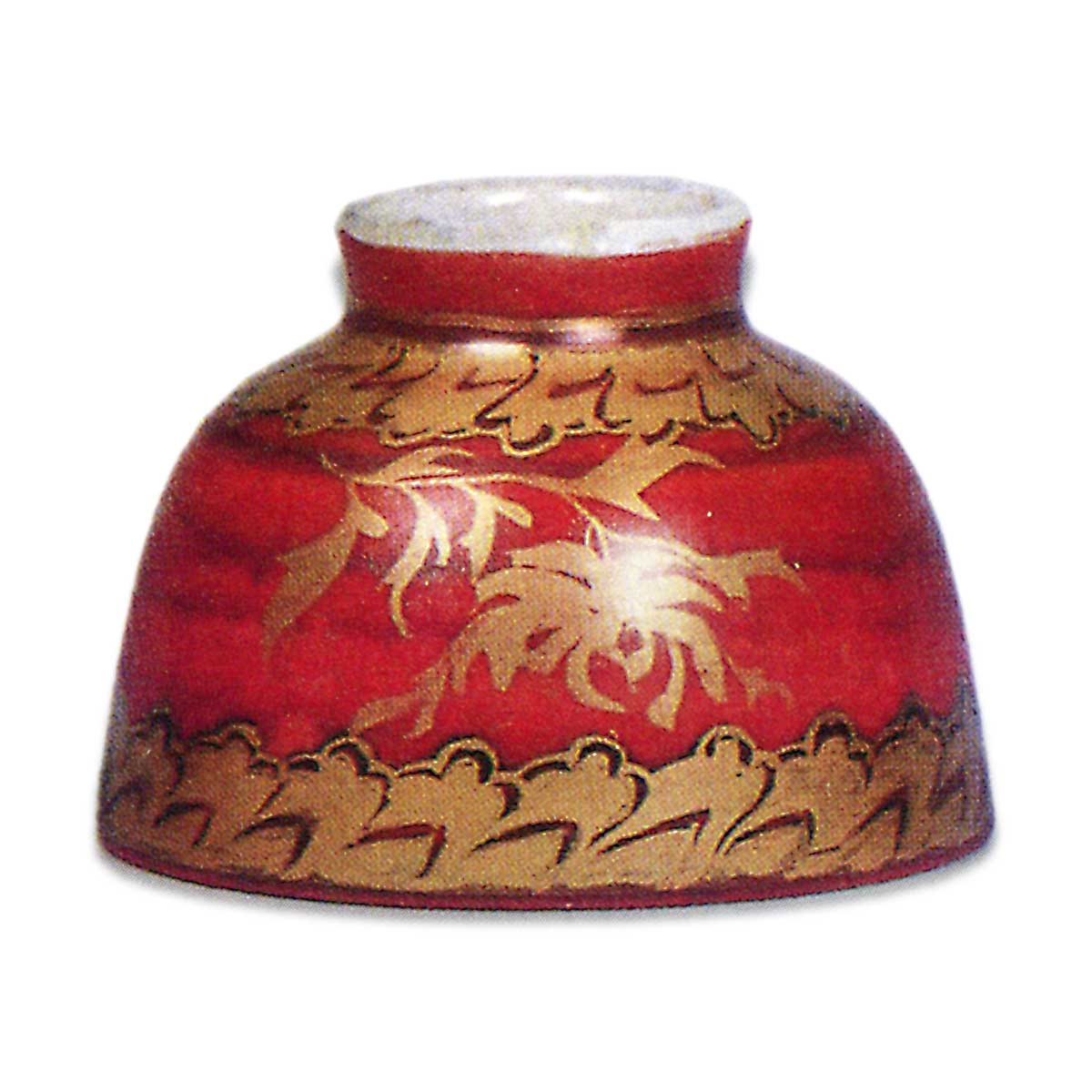 赤絵金襴手牡丹文煎茶碗 | 鶴田 純久の章 お話