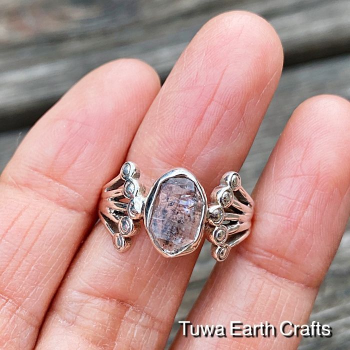 ドリームクリスタル 】1点もの 高品質ハーキマーダイヤモンド 指輪