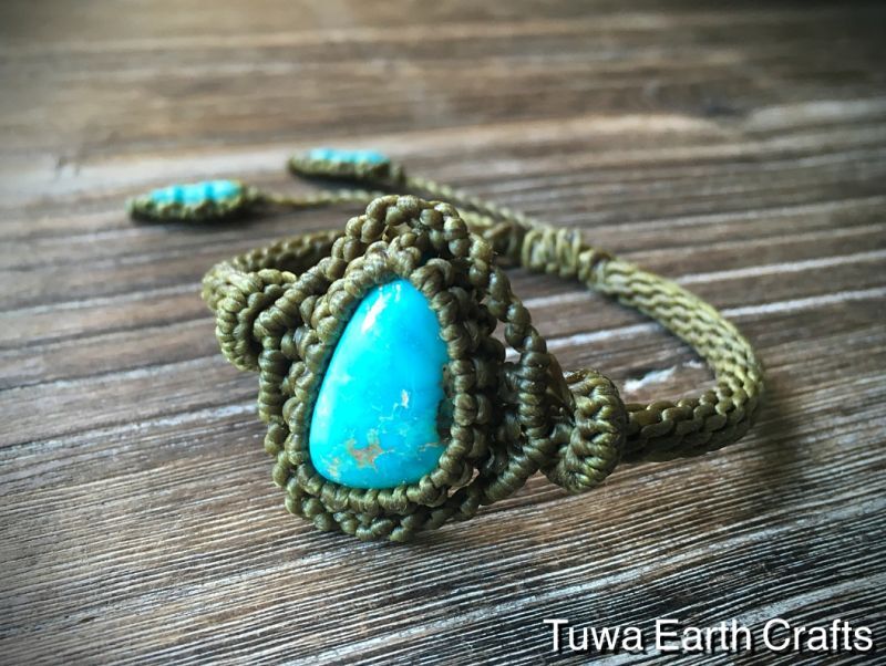旅のお守り・護身】1点物☆高品質ターコイズ ブレスレット☆トルコ石