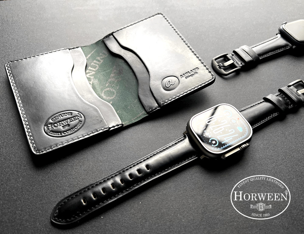 送料無料】Ashland Leather Bugs Mouran Card Wallet Cordovan