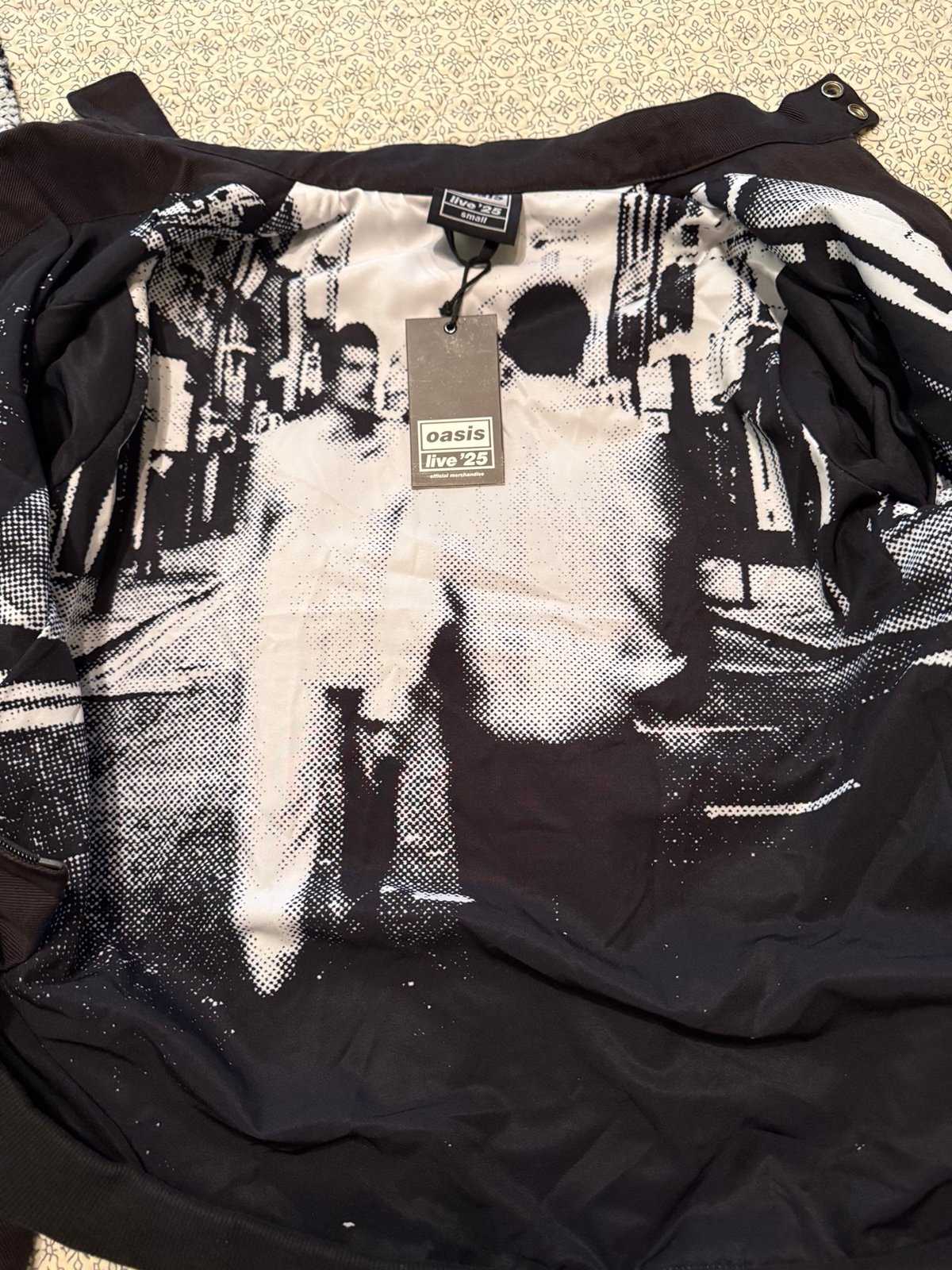 OASIS LIVE 25 BLACK LOGO HARRINGTON JACKET | Mercari