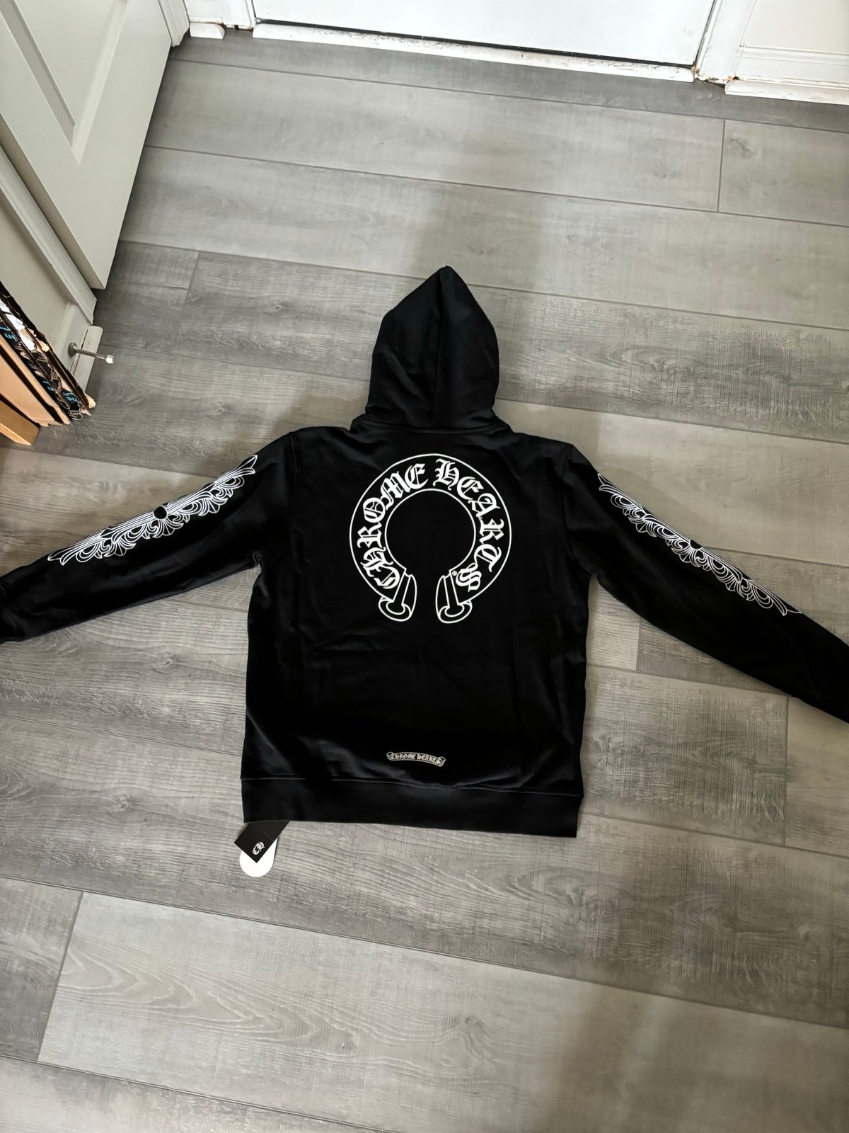 Chrome Hearts Horseshoe Floral Zip Up Hoodie | Mercari