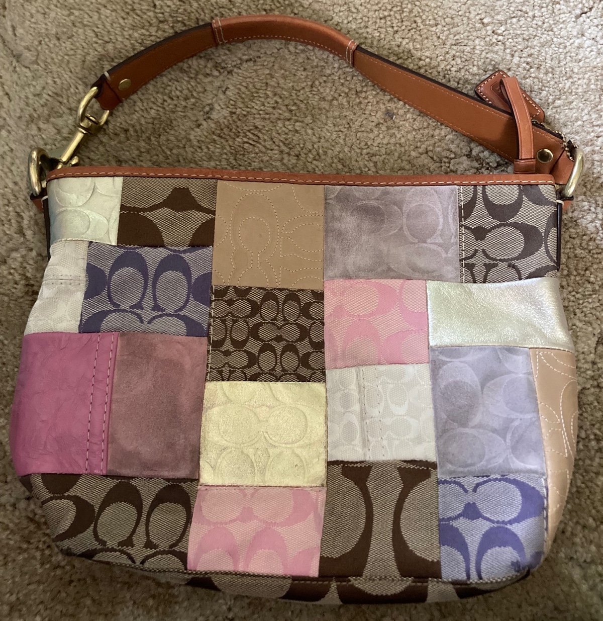 Coach Patchwork Shoulder Bag | Mercari