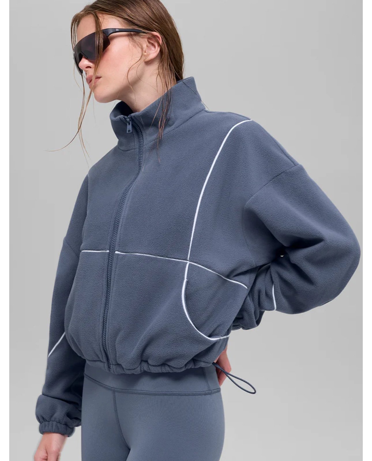 NEW Alo Yoga Polar Fleece Game Time Full Zip | Mercari