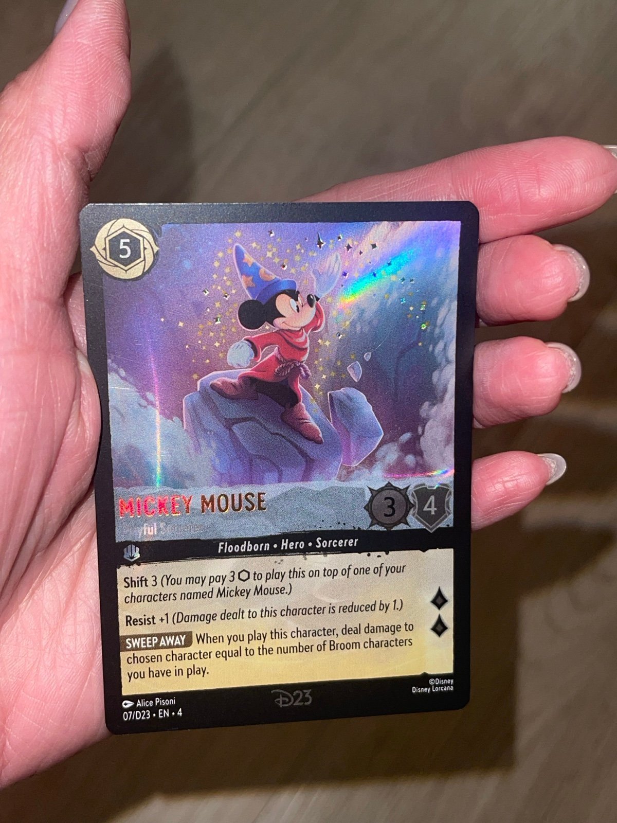 2024 LORCANA D23 EXPO MICKEY CARD + PIN | Mercari