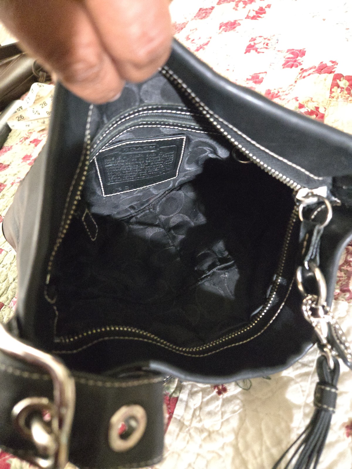 Vintage Coach Soho Black Leather Shoulder Bag | Mercari