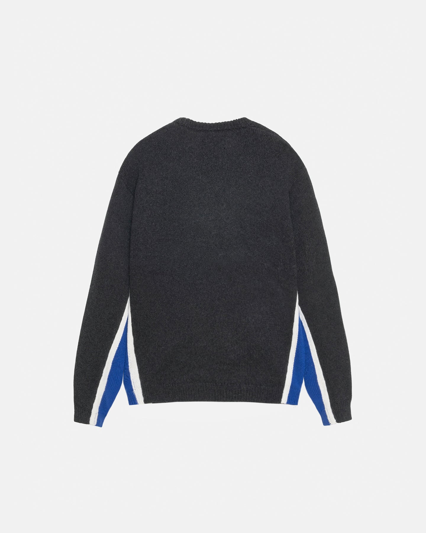 Светр STUSSY Contrast Stripe Crew Charcoal - UNIFORM