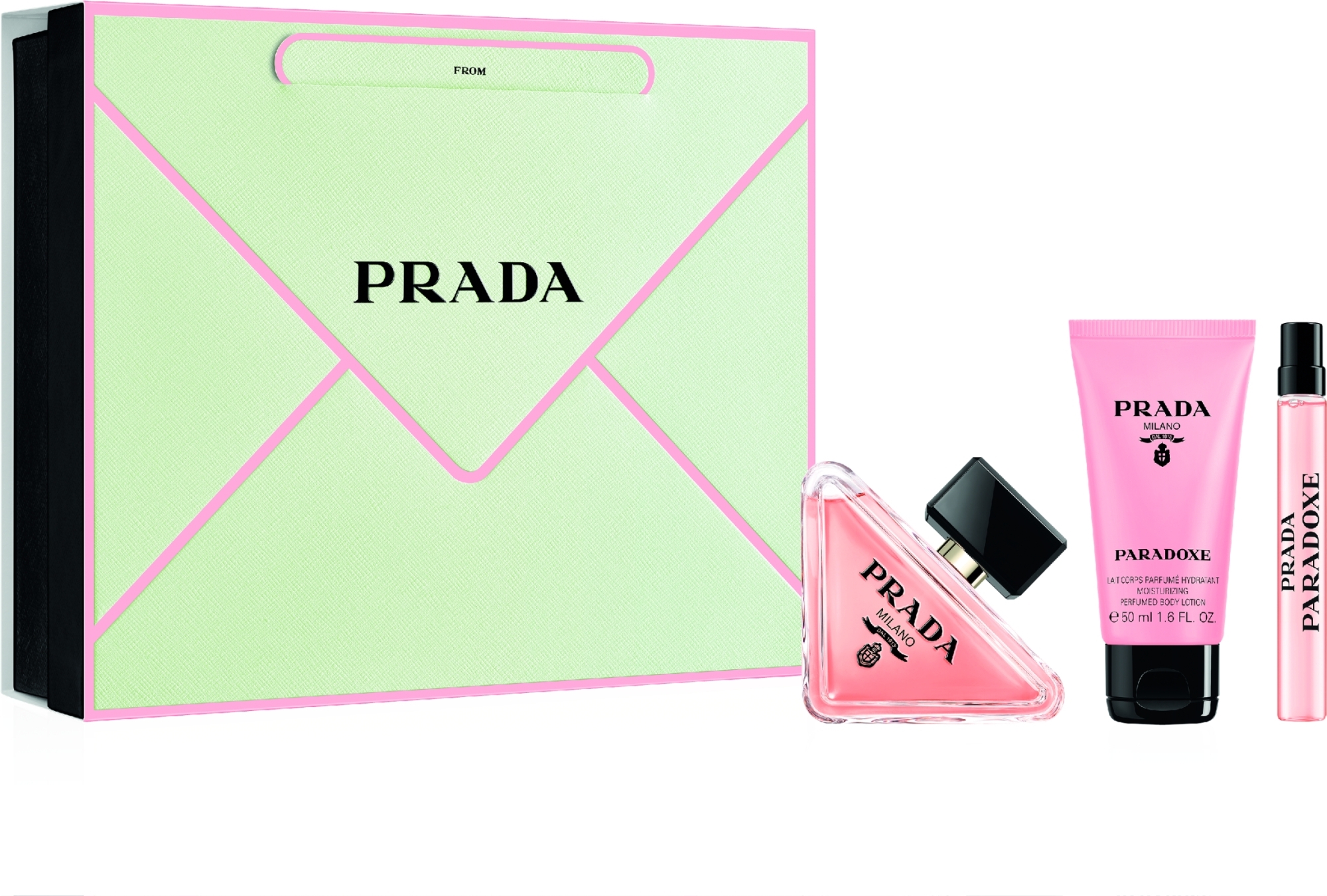 Prada Paradoxe - Набор (edp/90ml + b/lot/50ml + edp/mini/10ml
