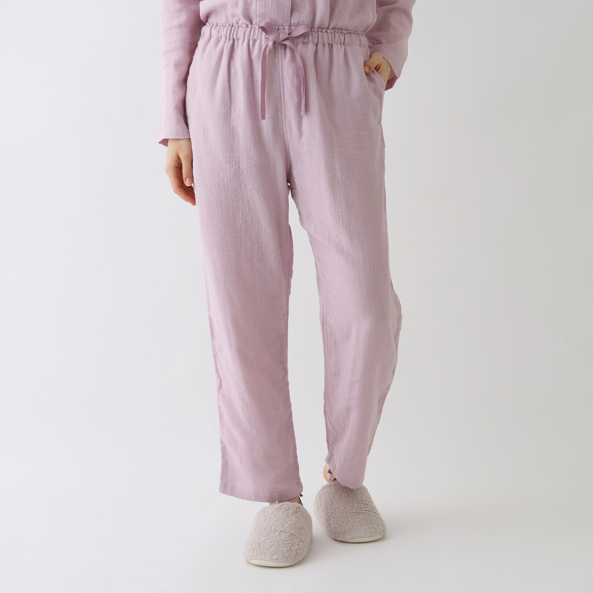 マシュマロガーゼレディスパジャマパンツ 上下別売（RBZ12779）-UCHINO