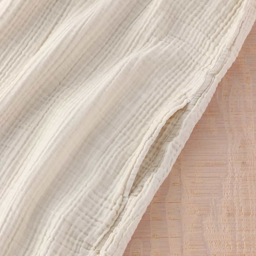 クレープガーゼ レディス Vネックワンピース（RTS12638）-UCHINO-women