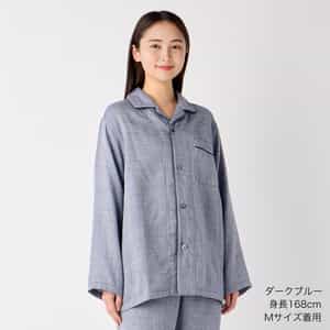 マシュマロガーゼ先染めパジャマシャツ ユニセックス 上下別売