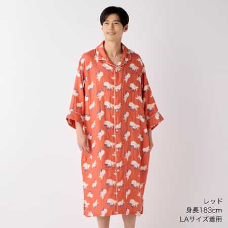 再値下げ】マシュマロガーゼアニマルプリントスリーパー（RZZ23185