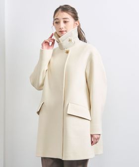 スタンドカラー ミドルコート