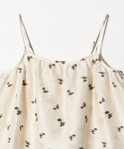 フラワー ジャガード キャミソール