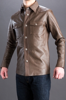 レザーシャツ販売店｜カラーブラウン 【通販・店舗販売、東京アメ横