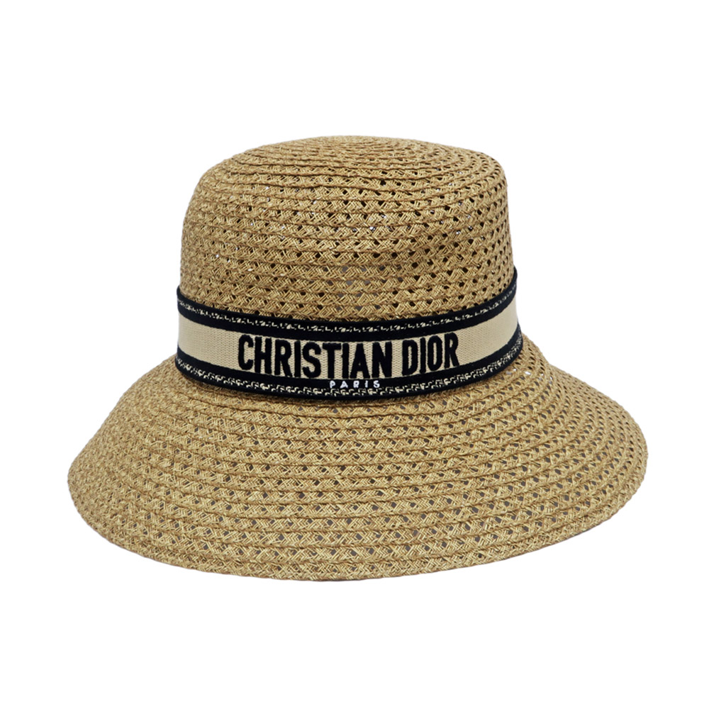 名東】【CHRISTIAN DIOR】ディオール D Bobby ワイドブリム ハット