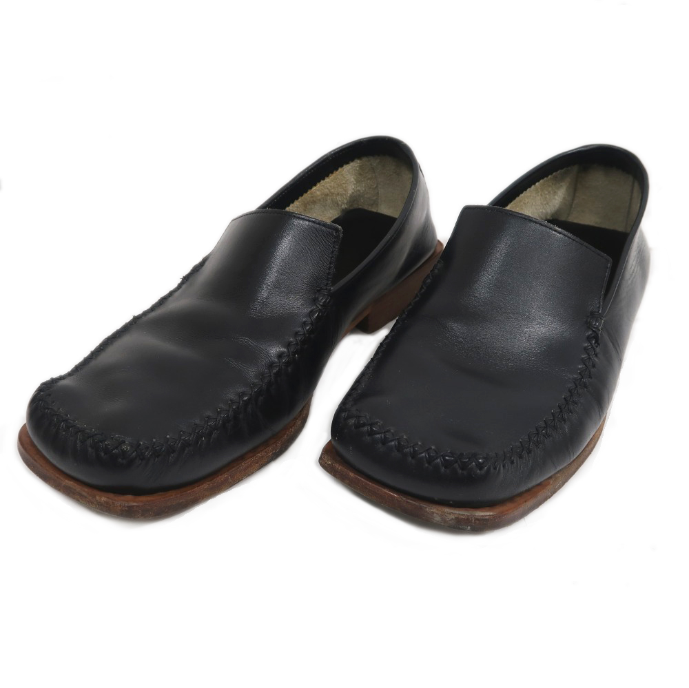 名東】【LOUIS VUITTON】ルイヴィトン ローファー サイズ6 ブラック 黒