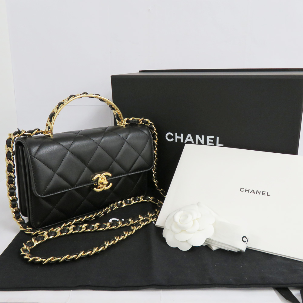 名古屋】【CHANEL】シャネル マトラッセ トップハンドル ミニ フラップ