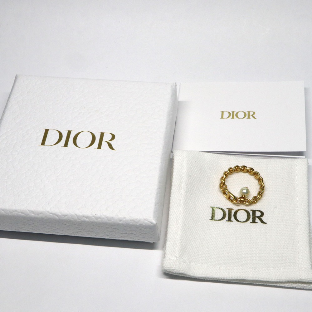 名古屋】【DIOR】ディオール 30 モンテーニュ リング CDロゴ チェーン