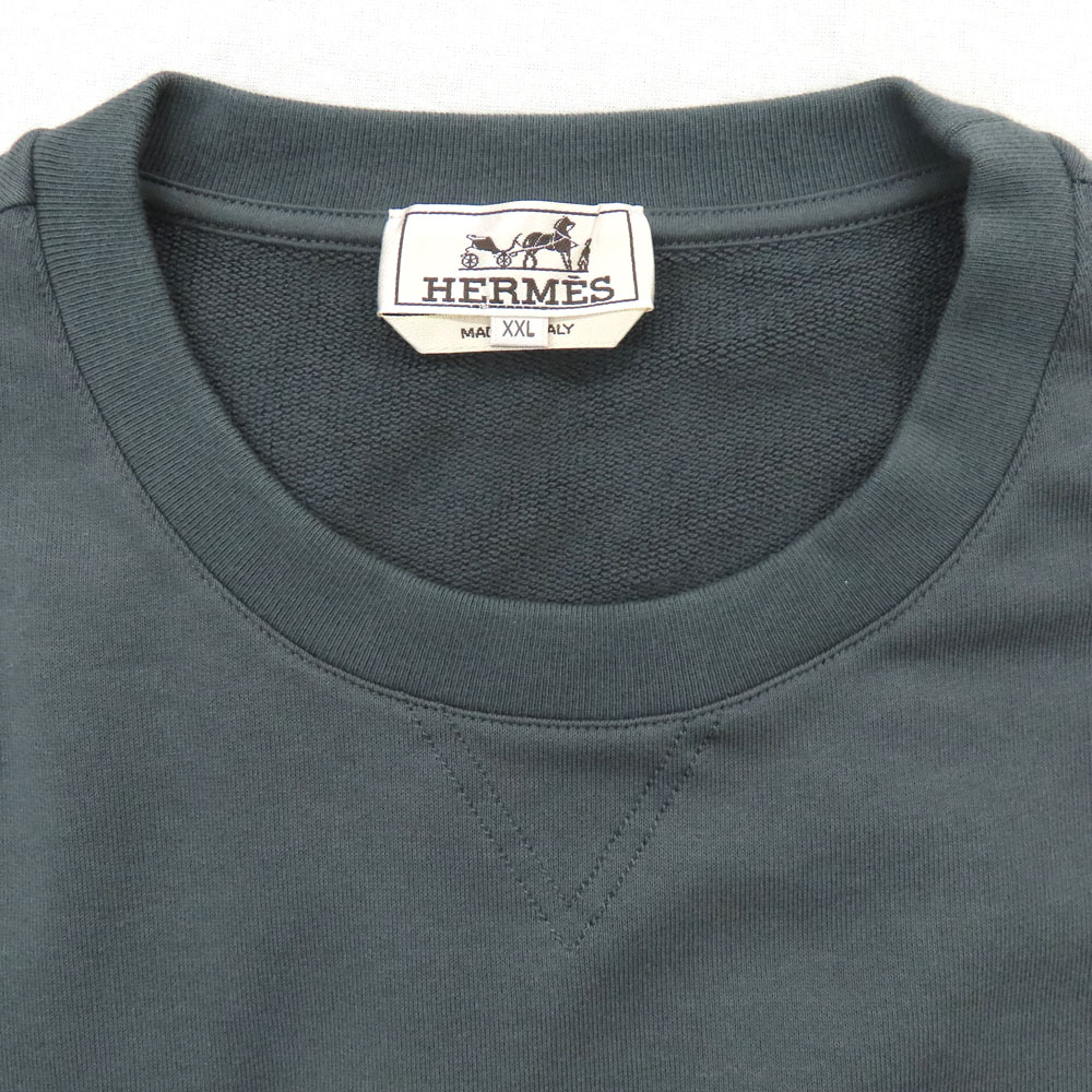 名古屋】【HERMES】エルメス ラウンドネックスウェット クルードセル