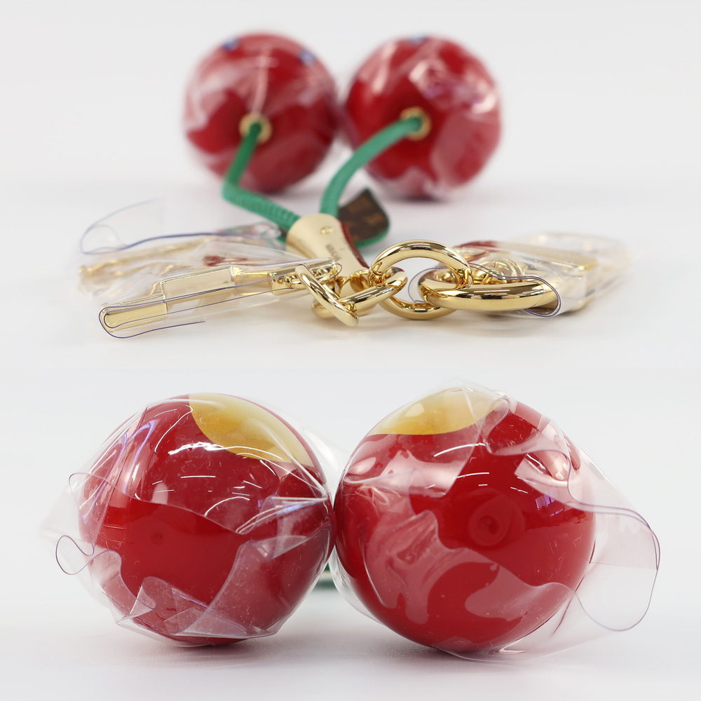 天白】【LOUIS VUITTON】ルイヴィトン LV×TM バッグチャーム・チェリー