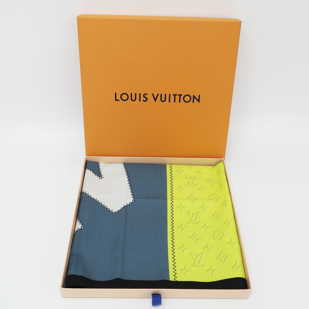 天白】【LOUIS VUITTON】ルイヴィトン ハンカチ M77585 モノグラム LV