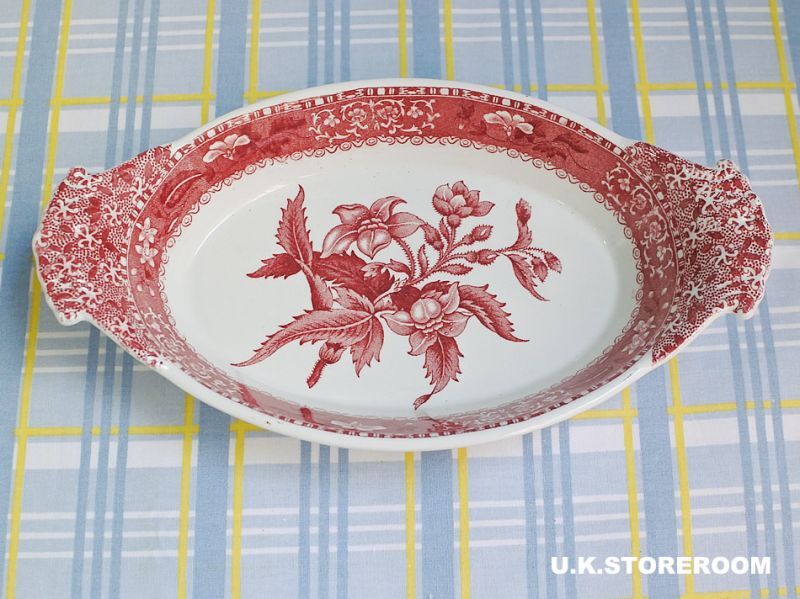 UKストアルーム SPO315 Spode スポード ピンクカミラ ミニオーバル