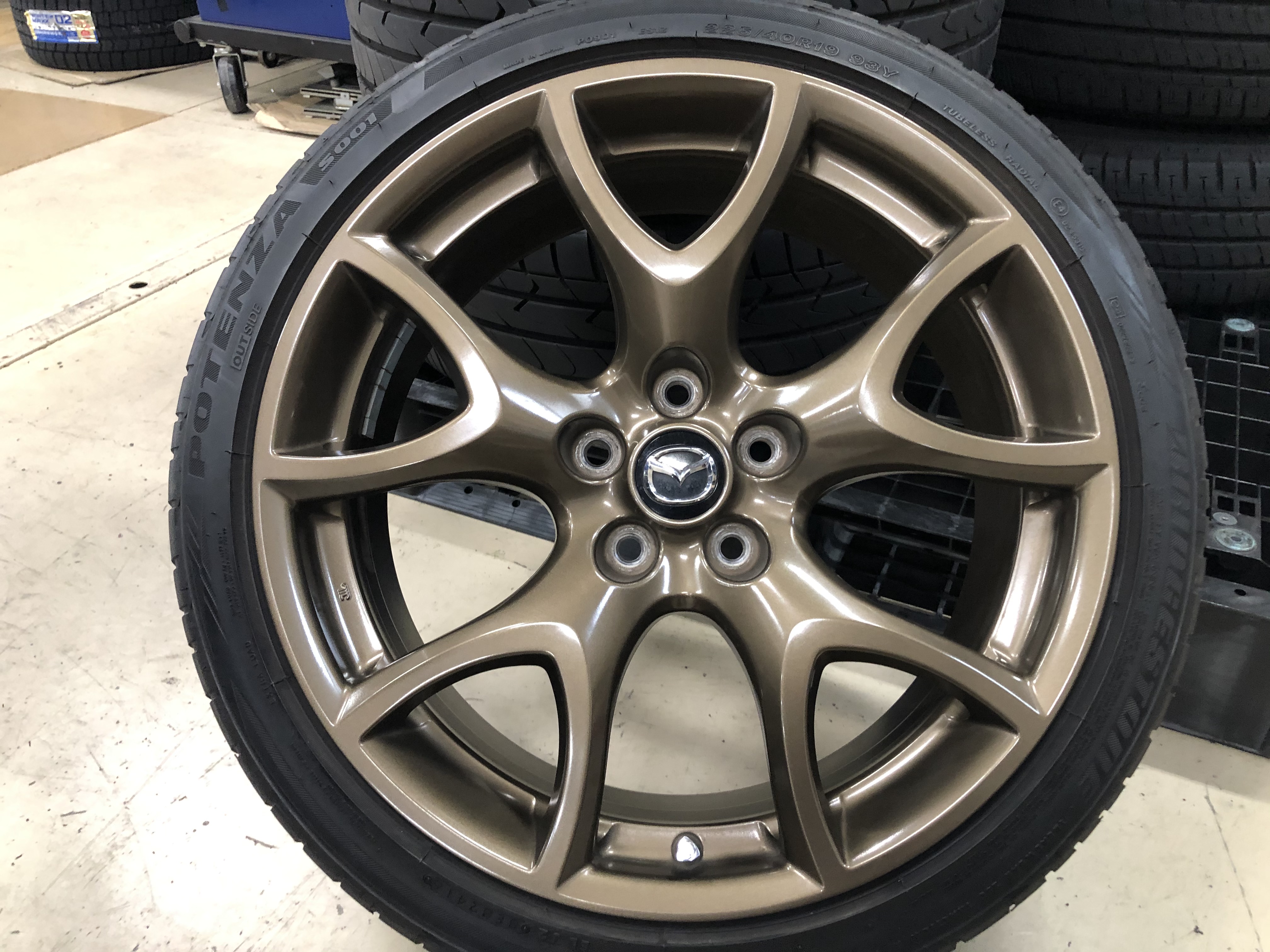 純正ホイールも買取ります！マツダ RX8 スピリットR純正19インチ