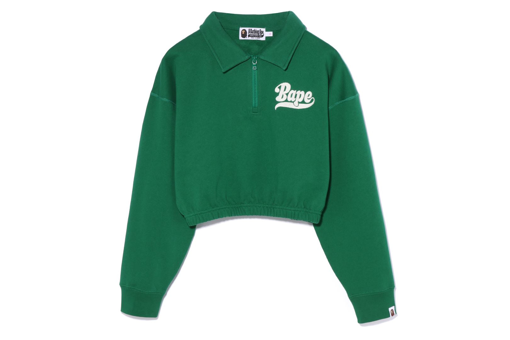 A BATHING APE® BAPE Half-Zip Cropped Crewneck | Bape official