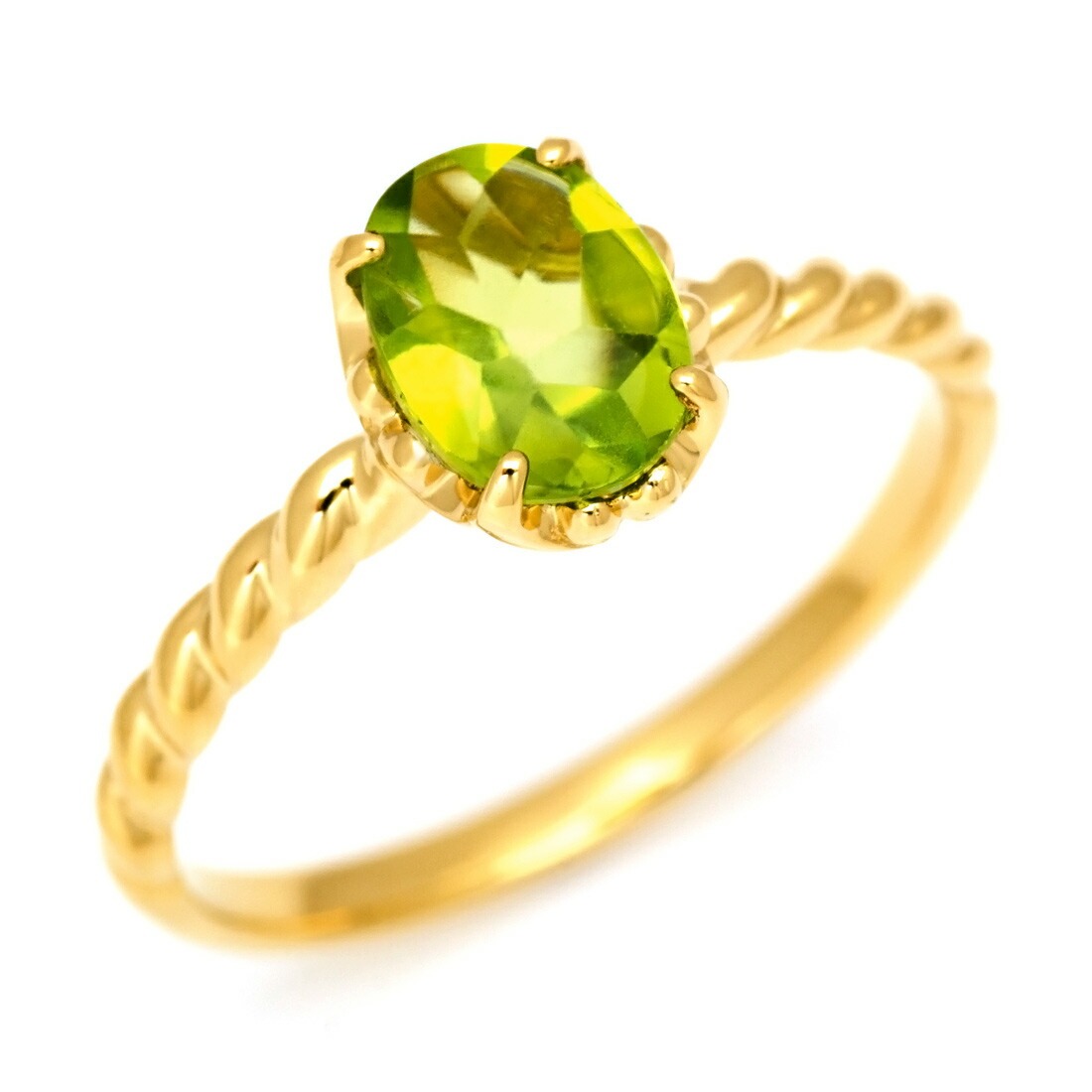 K18 ペリドット リング 「fresco」[商品番号:RG0455] | umu -アム