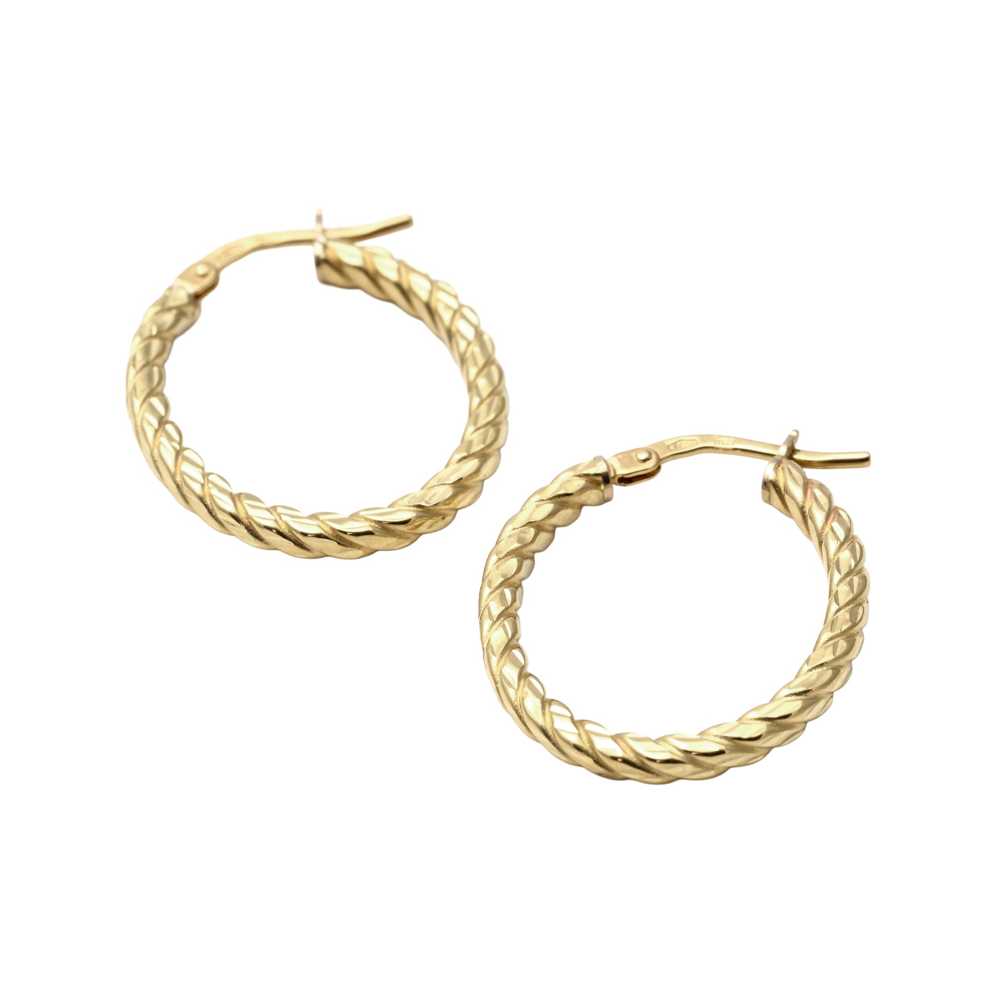 UNOAERRE K18イエローゴールドデザインフープピアス 31760 | UNOAERRE