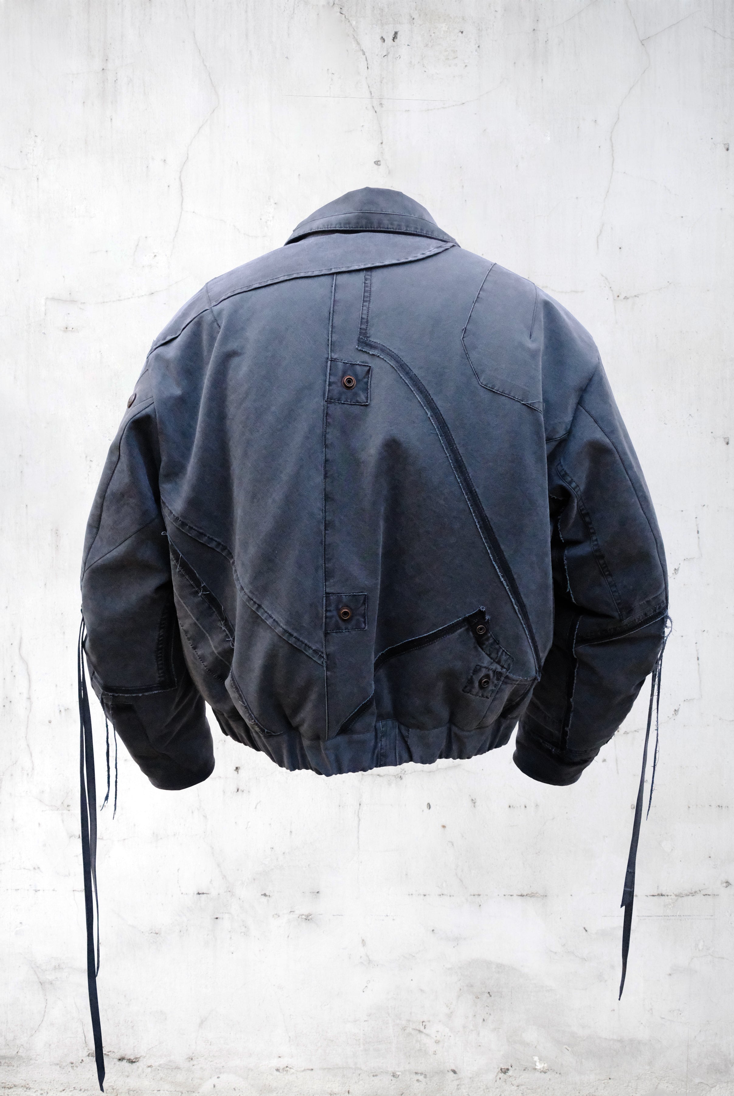 ABSTRACT PATCHWORK BOMBER JACKET – UNDER THE SIGN