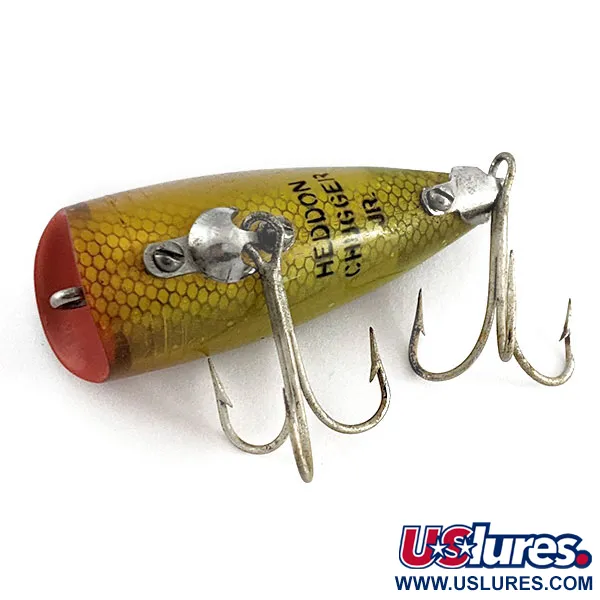 Vintage Heddon Chugger Jr , 1/3oz Perch fishing lure #21436