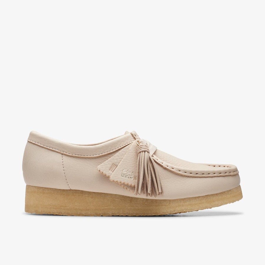 Clarks〉Wallabee / Beige Leather (Womens)｜UP NORTH ONLINE STORE
