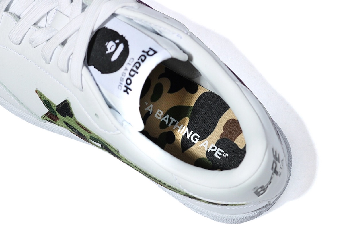 A BATHING APE®︎ × Reebok】Club C “BAPE STA™”が海外12月19日に発売