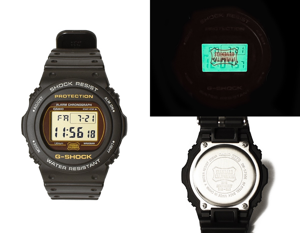 G-SHOCK × Standard California 20周年記念 別注『DW-5750』が国内12月