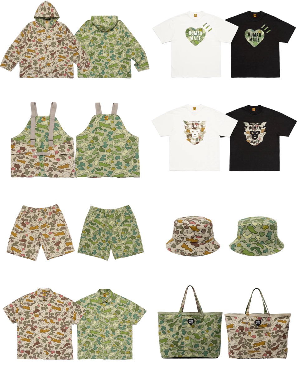 HUMAN MADE × KAWS Season2 #3 カモ柄コレクションが国内4月27日に発売