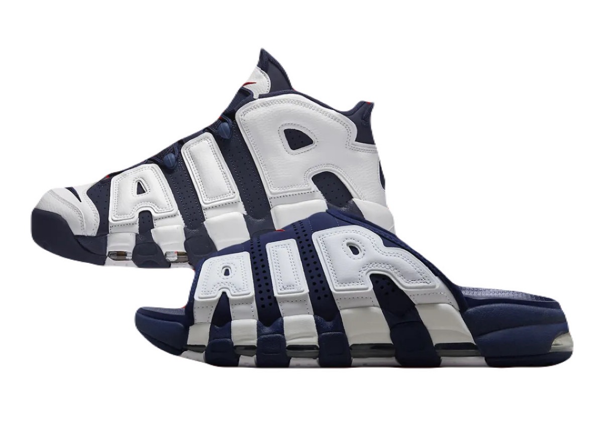 Nike Air More Uptempo Slide “Olympic”が国内2月24日より再販［FQ8699